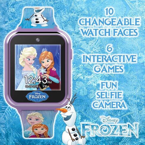 Accutime Kids Disney Frozen Smart Watch with Camera for Kids and Toddlers - Interactive Smartwatch for Boys & Girls with Games, Voice Recorder, Calculator, Pedometer, Alarm, Stopwatch in Kuwait