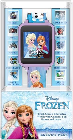 Accutime Kids Disney Frozen Smart Watch with Camera for Kids and Toddlers - Interactive Smartwatch for Boys & Girls with Games, Voice Recorder, Calculator, Pedometer, Alarm, Stopwatch in Kuwait