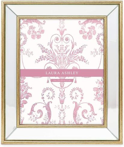 إطار صورة مرآة مشطوفة فضية مقاس 5x7 من Laura Ashley، إطار مرآة كلاسيكي بزاوية مائلة عميقة، يمكن تركيبه على الحائط، مصنوع لعرض الطاولة، ومعرض الصور وفنون الحائط، (5x7، فضي) in Kuwait