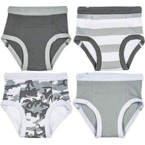 Trimfit Little Boys Cotton Training Pants (Pack of 4 Kids Underwear)