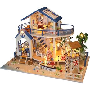 Flever Dollhouse DIY Book Nook Miniature Kit, Bookshelf Insert Decor, 3D Wooden Puzzle Booknook Miniature Kit, Creative Assembled Bookends for Artwork Gift (Alien Hub)