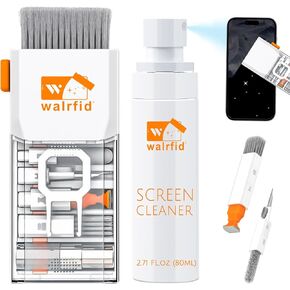 Laptop Screen Keyboard Cleaner Kit for Computer Macbook Airpod Phone iPhone Pro, walrfid Electronic Earbud Cleaning Pen Brush Tool for iPad, iPod, Headphone, Tablet, Eyeglass, PC Monitor,TV Camera Len
