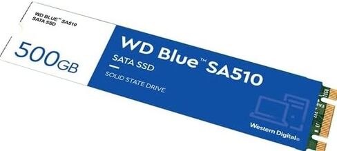 Western Digital 250GB WD Blue SA510 SATA Internal Solid State Drive SSD - SATA III 6 Gb/s, M.2 2280, Up to 555 MB/s - WDS250G3B0B in Saudi Arabia