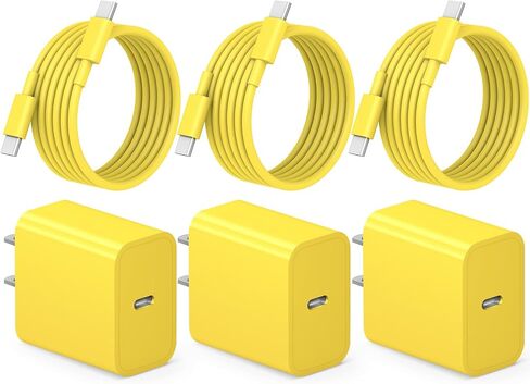 USB C Charger iPhone 15 Fast Charger [MFi Certified] 3-Pack iPad Pro Charger 6FT Compatible with iPhone 15/iPhone 15 iPro/iPhone 15 Pro Max,iPad Pro,iPad Mini,Samsung/Android Phones in Kuwait