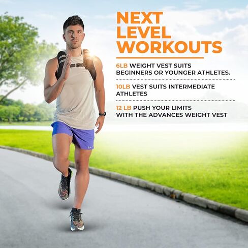 سترة مرجحة بوزن 15 رطل، أوزان قابلة للإزالة للرجال والنساء للتمارين الرياضية وتدريبات اللياقة البدنية in Kuwait