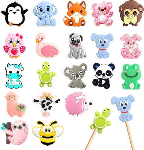ZZXLLRO Star Knitting Needle Stoppers Silicone Fit 2.5-13 (3mm-9mm) in Kuwait