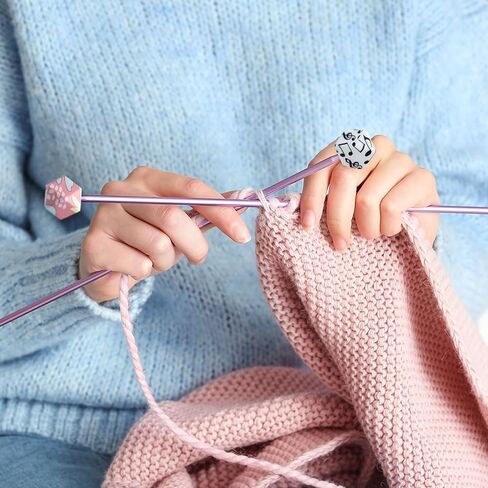 20Pcs Knitting Needle Stoppers Cute Animals Knitting Needle Point Protectors fit Size US 2.5-13 (3mm-9mm) Needles for Beginners Knitting Crochet Hand DIY Supplies Accessories in Saudi Arabia