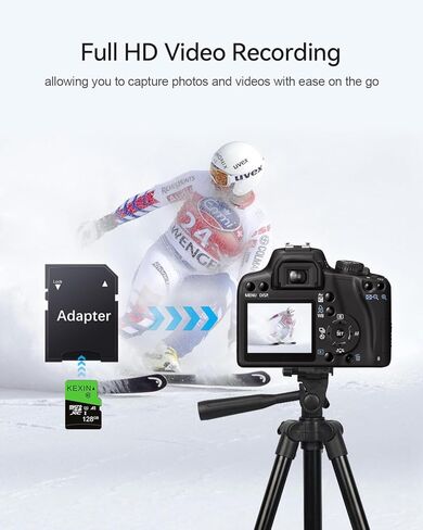 بطاقة ذاكرة KEXIN Micro SD سعة 64 جيجابايت مع محول SD بطاقة ذاكرة microSDXC UHS-I C10 U1 بطاقة Micro SD عالية الدقة وبطاقة TF عالية السرعة للهواتف الذكية والكمبيوتر اللوحي وكاميرا داش وكاميرا بدون طيار ووحدة تحكم ألعاب بدون طيار، 64 جم 3 عبوات in Kuwait