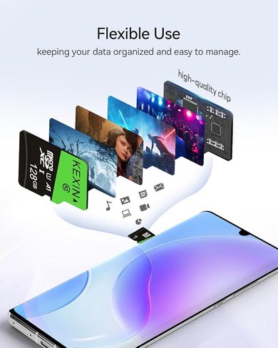 بطاقة ذاكرة KEXIN Micro SD سعة 64 جيجابايت مع محول SD بطاقة ذاكرة microSDXC UHS-I C10 U1 بطاقة Micro SD عالية الدقة وبطاقة TF عالية السرعة للهواتف الذكية والكمبيوتر اللوحي وكاميرا داش وكاميرا بدون طيار ووحدة تحكم ألعاب بدون طيار، 64 جم 3 عبوات in Kuwait