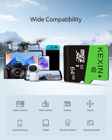 KEXIN 3 Pack 32GB Micro SD Card Memory Card MicroSDHC UHS-I Memory Cards Class 10 High Speed Card, C10, U1, 32 GB 3 Pack in Saudi Arabia