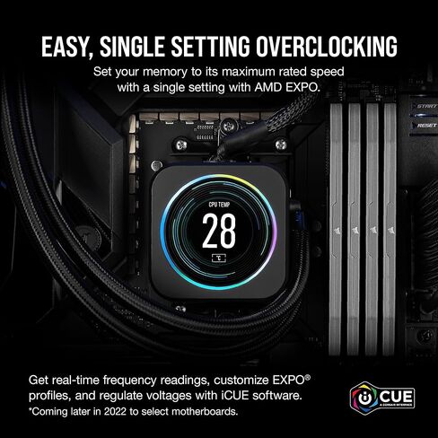 CORSAIR Vengeance DDR5 RAM 32GB (2x16GB) 6000MHz CL30 AMD Expo iCUE Compatible Computer Memory - Gray (CMK32GX5M2B6000Z30) in Saudi Arabia