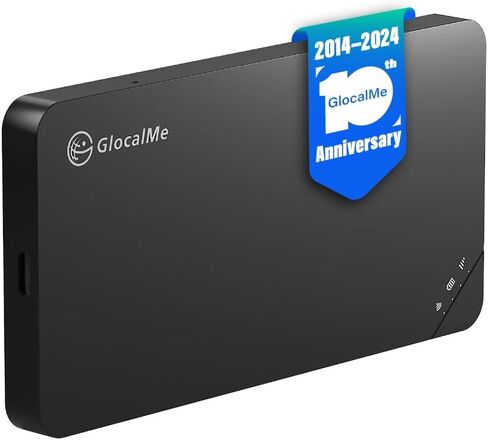 GlocalMe U3 Mobile Hotspot Device with US 10GB Data 30 Days, Wireless Portable WiFi for Local Global Travel in 200+ Countries, No SIM Card Needed, Smart Local Network Auto-Selection, Pocket WiFi in Kuwait