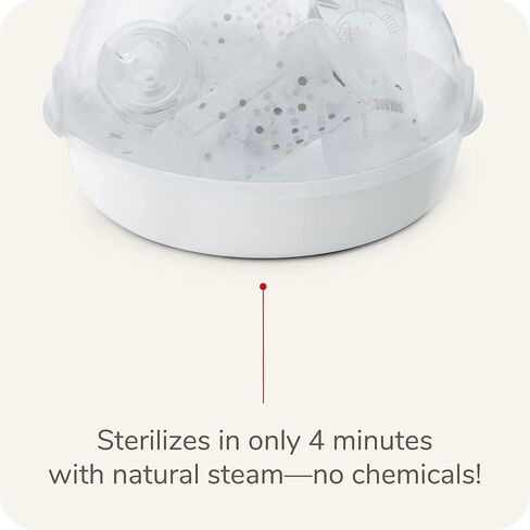 NUK 2-in-1 Baby Bottle Sterilizer and Dryer - Convenient and Safe Electric Steam Sterilization, a Fast & Reliable Newborn Essential in Saudi Arabia