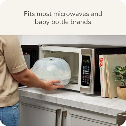 NUK 2-in-1 Baby Bottle Sterilizer and Dryer - Convenient and Safe Electric Steam Sterilization, a Fast & Reliable Newborn Essential in Saudi Arabia