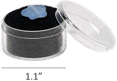 Novel Box 24 Count Gem, Mineral, Specimen Jar Display Foam Insert in Black (14.5X7.8X0.75) in Kuwait