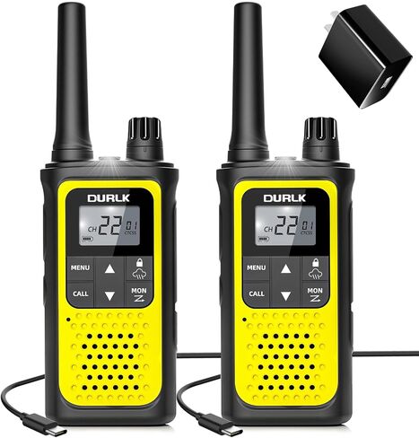 Walkie Talkies for Adults 3 Pack,Two Way Radios Long Range Rechargeable Walkie Talkies with Earpiece Jack Bulit-in 1800mAh Li-ion Battery,22 FRS Channels,LED Flashlight,USB Charger,NOAA Walky Talky in Kuwait