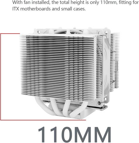 Thermalright Peerless Assassin 90 SE Dual-Tower CPU Cooler,with Aluminum Heatsink Cooling,High Perfommance 4 Heat Pipes PC Cooler,Intel 1700/115X/1200/1851;AMD:AM4/AM5 for Desktop Cooler,110mm Tall in Saudi Arabia