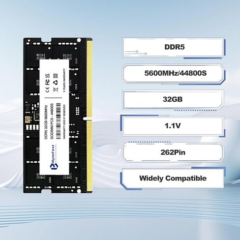 48 جيجابايت DDR5 RAM 5600 ميجا هرتز PC5-44800 CL46 UDIMM 1.1 فولت 288 دبوس يموت على ECC متوافق كمبيوتر مكتبي ترقية وحدة الذاكرة RAM in Kuwait