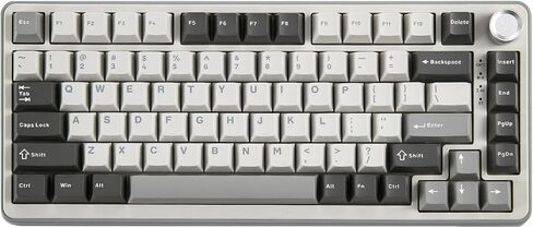 YUNZII B75 PRO لوحة مفاتيح ميكانيكية لاسلكية بنسبة 75% (أخضر ماتشا، كاكاو V2) in Kuwait