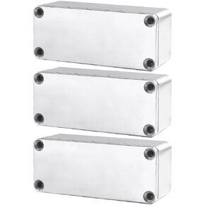 ESUPPORT 1590B 115x65x35mm Aluminum Metal Stomp Box Case Enclosure Guitar Effect Pedal Pack of 3