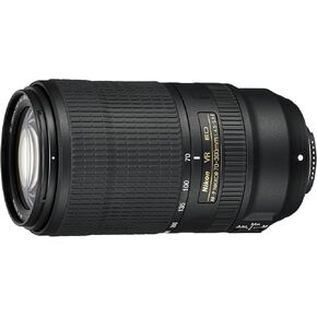 Nikon AF-P NIKKOR 70-300mm f/4.5-5.6E ED VR Fixed Zoom Digital Slr Camera Lens, Black