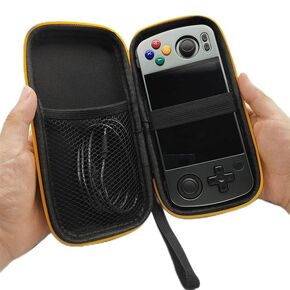 EVA Hard Case Compatible with RG405M/RG351P/351M Handheld Game Console, Hard Carrying Case for RG405M/RG351P/351M Handheld Game Console Travel Storage Bag Case Only (Black)