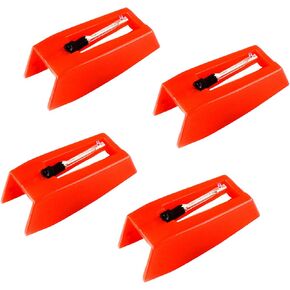 4pcs Record Player Needles Replacement, Durable Diamond Turntable Record Stylus for Victrola, Crosley, Sylvania, 1byone, Soundesign, Teac Vinyl LP Phonograph