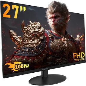 memzuoix 24 Inch FHD Computer Monitor 100Hz,IPS HDR PC Monitor HDMI Display, 1080P with Low Blue Light Eye Care, Build-in FreeSync,VESA Compatible, Black