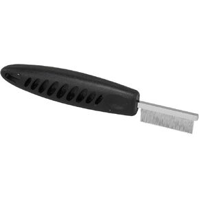 Master Grooming Tools Face & Finishing Combs — Ergonomic Combs for Grooming Dogs, 6¼", Black