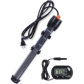Orlushy 25W Small Submersible Aquarium Heater, Constant Temperature Betta Fish Tank Heater of 78℉for 1-6 Gallons Freshwater & Saltwater Tanks
