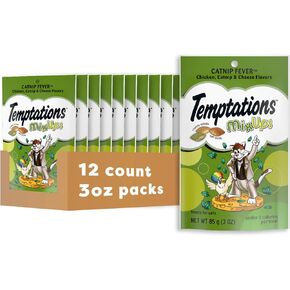 Temptations MixUps Crunchy and Soft Cat Treats, Catnip Fever, 16 oz in Kuwait