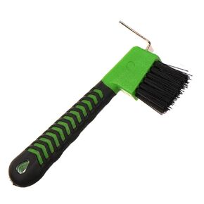 Horse Hoof Pick Brush with Soft Touch Handle (Red)