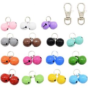 30 حزمة من أجراس طوق الكلاب والقطط الأليفة للتدريب على استخدام الحمام، ملونة للقطط والكلاب، جرس قوي بصوت عالٍ لقلادة الياقات in Kuwait