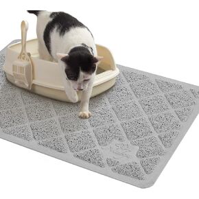 Niubya Premium Cat Litter Mat, Litter Box Mat with Non-slip and Waterproof Backing, Litter Trapping Mat Soft on Kitty Paws and Easy to Clean, Cat Mat Traps Litter from Box