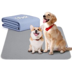 4 Pack 36" x 38" Large Washable Underpads - Leakproof Quick Drying Pee Pads for Dogs, Reusable Pet Training Pads, Anti-Slip Floor Mat for Dogs, Cats, Bunny, Seniors Bed Pad