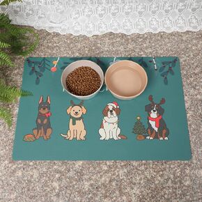 Dog Bowl Mats for Food and Water,Cat Feeding Mat Pet Dog Cat Bowl Mat, Non-Slip Super Absorbent,Pet mats for Food Water,Food Mat for pet Bowls,Magical mat Water Absorbent Mat.15.7x23.6 in