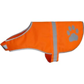 Dog Reflective Vest High Visibility Safety Jacket for Walking Running Hiking to Keep Dogs Visible Safe from Cars and Hunting Accidents Orange XL