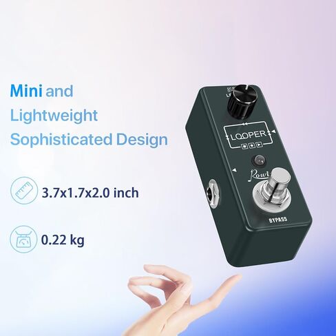Rowin Looper Guitar Pedal Unlimited Overdubs 10 Minutes of Looping With USB to Import and Export Loop in Saudi Arabia