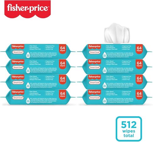 مناديل فيشر برايس المبللة، نباتية، عدد 384 in Kuwait