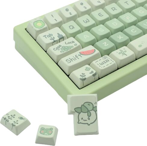 Cmokifuly Cat Cute Keycaps MDA Profile KeycapsCustom PBT Keycaps for Mechanical Keyboard,146 Keys Dye-Sub Cute Keycaps (Pink Kitty) in Kuwait