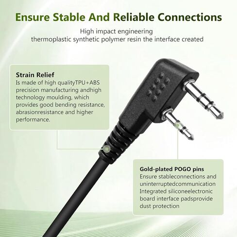 Speaker Microphone with Reinforced Cable for Baofeng, BTECH, Kenwood radios, Retevis,Shoulder-Mounted Speaker Microphone in Kuwait