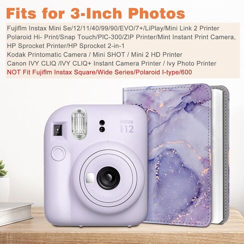 Fintie Mini Photos Album Book for 2x3 Inch Films - 104 Pockets Small Albums | For Fujifilm Instax Mini 13/12/11/99/40/Evo/Se/7+/Liplay Instant Camera, Photos Keepsakes, Kids Memory Book, Emerald Marble in Saudi Arabia
