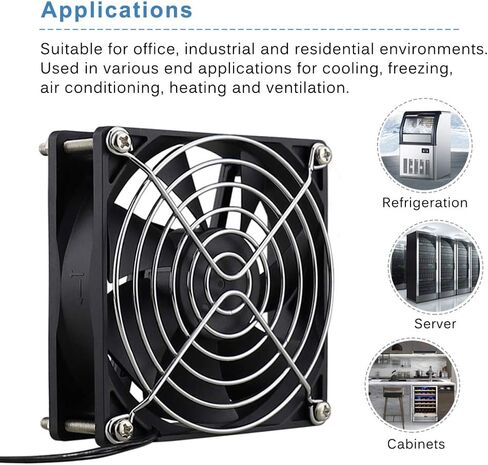 GDSTIME EC Cooling Fan 60mm x 60mm x 25mm AC 110V 115V 120V 220V 240V Dual Ball Bearings in Saudi Arabia