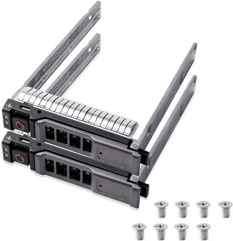 2 قطعة حزمة 2.5 بوصة G176J G281D KG7NR علبة القرص الصلب متوافقة مع Dell R610 R710 R620 R720 R630 R730 R730XD R810 R910 T310 T410 T610 T710 PowerEdge Server SAS SATA HDD in Kuwait