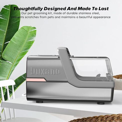 Dog Grooming Kit, Multi-Functional Hair Trimmer & Vacuum, 15KPa Powerful Suction, Stainless Steel, Low Noise, Adjustable Settings, Easy to Clean, Includes Clippers, Brush, Nail Trimmer in Saudi Arabia