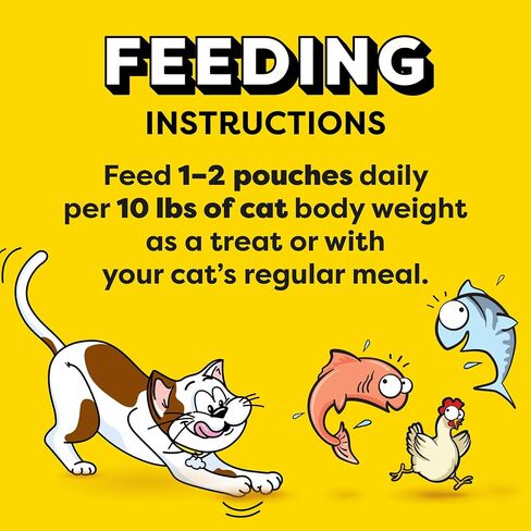 Temptations Creamy Puree Cat Treats, Beef, Chicken, Salmon & Tuna, 48 Count in Kuwait