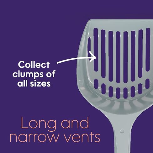 مغرفة فضلات القطط من ليتر جيني | لصندوق فضلات قطتك | سهولة التنظيف والتخلص | رمادي in Kuwait