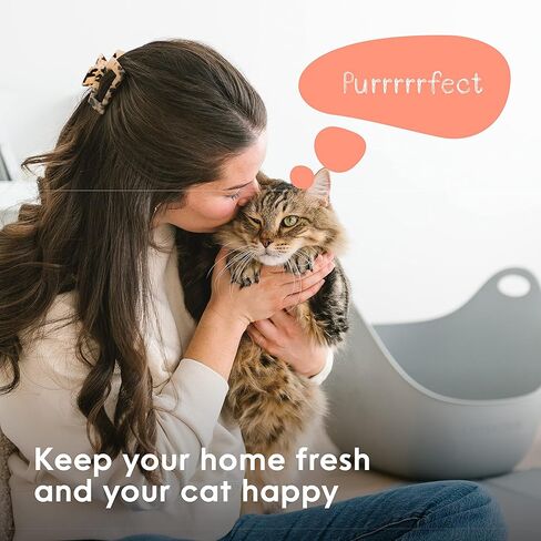 مغرفة فضلات القطط من ليتر جيني | لصندوق فضلات قطتك | سهولة التنظيف والتخلص | رمادي in Kuwait