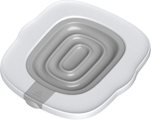 Cats Toilet Trainer for Pet Reusable Plastics Litter Tray Cats Toilet Training Kits Housetraining Cats Toilet Seats Trainer Reusable Cats Toilet Trainer in Kuwait