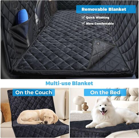 URPOWER Back Seat Extender for Dogs, Large Hard Bottom Dog Car Seat Cover in Saudi Arabia